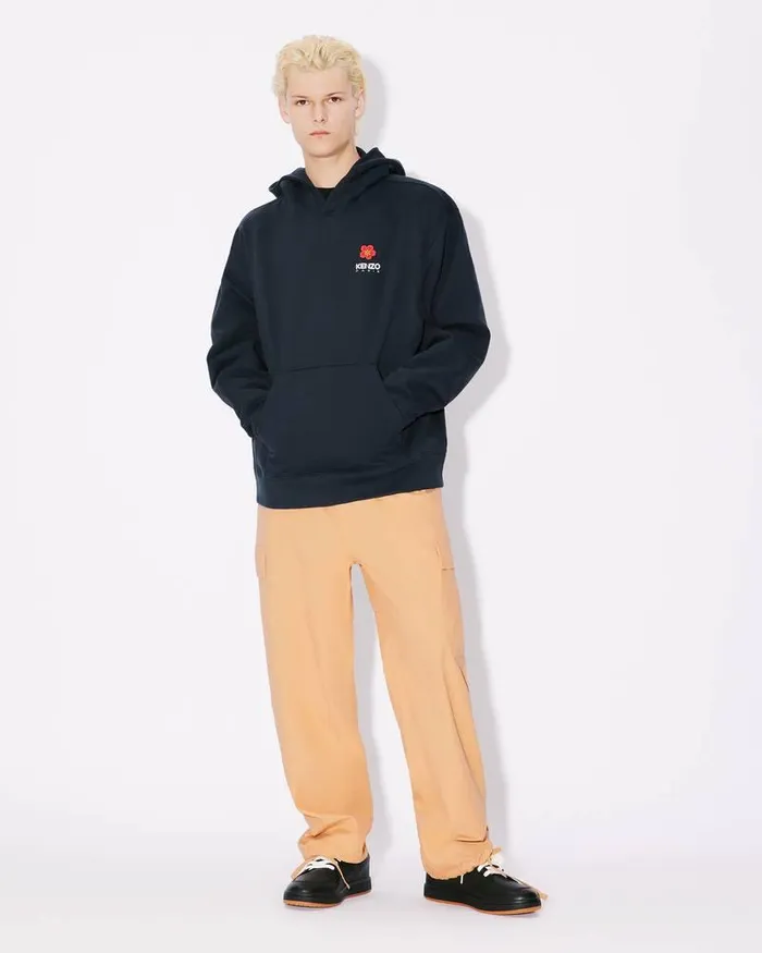 Kenzo Sweatshirts And Hoodies Men 039Boke Flower039 Oversize Sweatshirt Midnight Blue