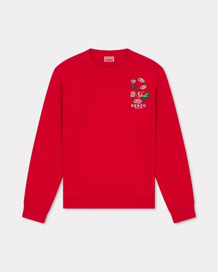 Kenzo Sweatshirts And Hoodies Men 039Year Of The Dragon039 Embroidered Slimfit Sweatshirt Cherry Kenzo Sweatshirts And Hoodies Men 039Year Of The Dragon039 Embroidered Slimfit Sweatshirt Cherry