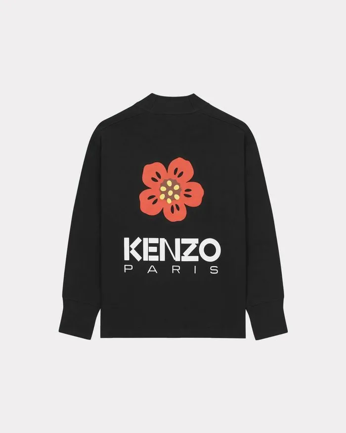 Kenzo Sweatshirts And Hoodies Women 039Boke Flower039 Cardigan Black