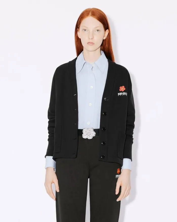 Kenzo Sweatshirts And Hoodies Women 039Boke Flower039 Cardigan Black