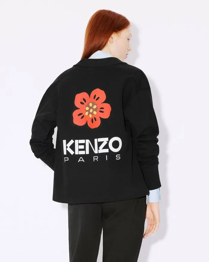 Kenzo Sweatshirts And Hoodies Women 039Boke Flower039 Cardigan Black