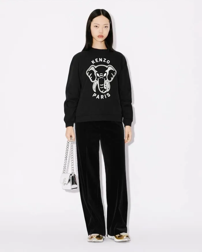 Kenzo Sweatshirts And Hoodies Women 039 Embroidered Sweatshirt Black