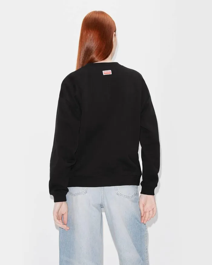 Kenzo Sweatshirts And Hoodies Women Elephant 039Varsity Jungle039 Sweatshirt Black