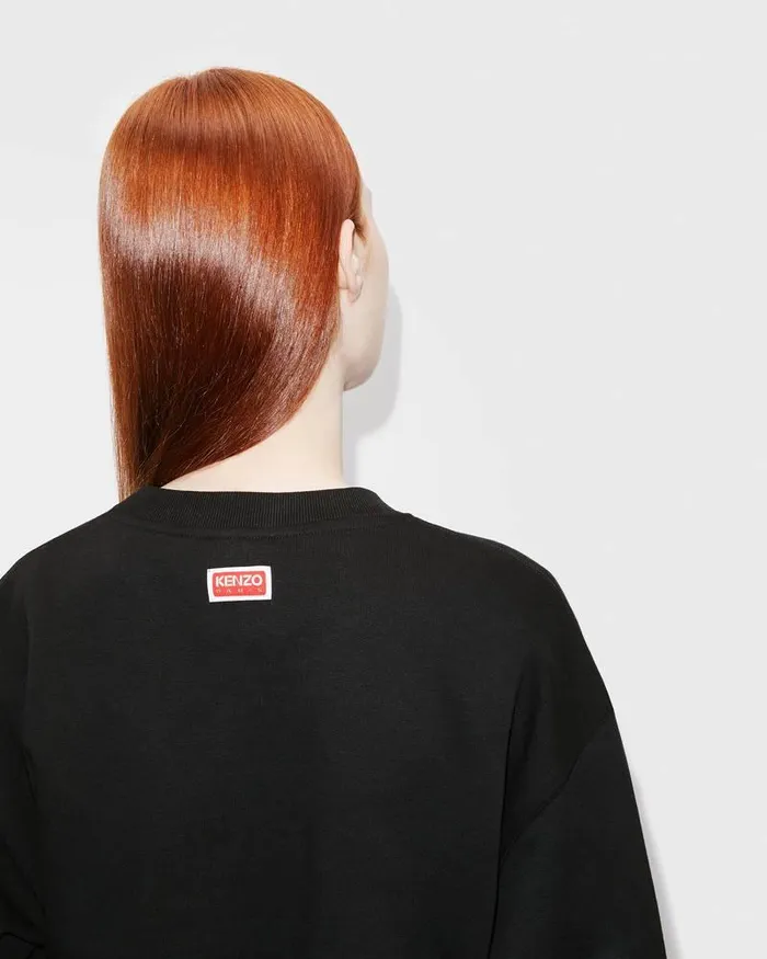 Kenzo Sweatshirts And Hoodies Women Elephant 039Varsity Jungle039 Sweatshirt Black