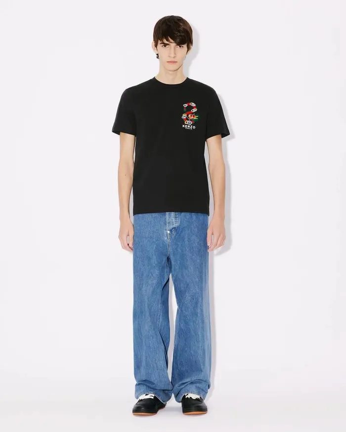 Kenzo TShirts And Polos Men 039Year Of The Dragon039 Embroidered Slim Tshirt Black