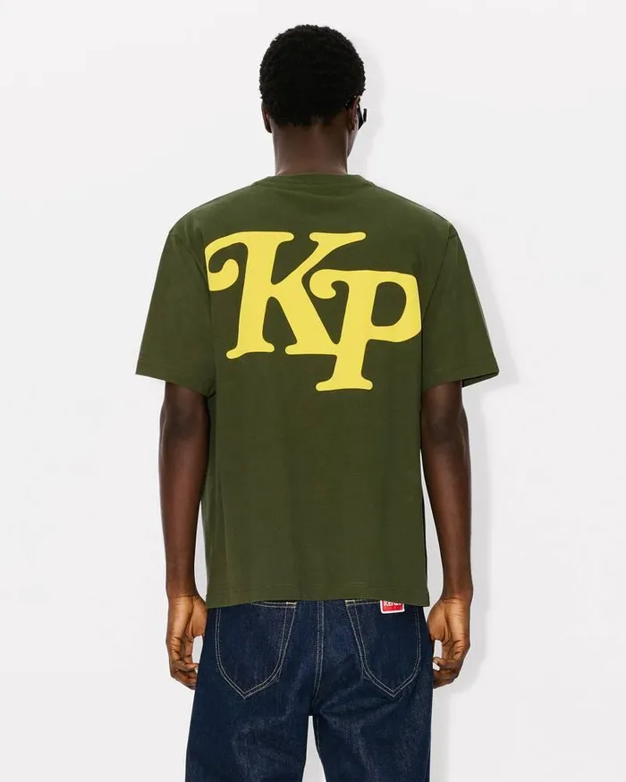 Kenzo TShirts And Polos Men By Verdy039 Oversized Tshirt Dark Khaki
