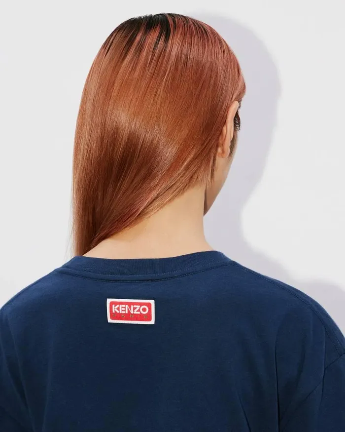 Kenzo TShirts And Polos MenWomen Lucky Tiger039 Oversized Genderless Tshirt Midnight Blue