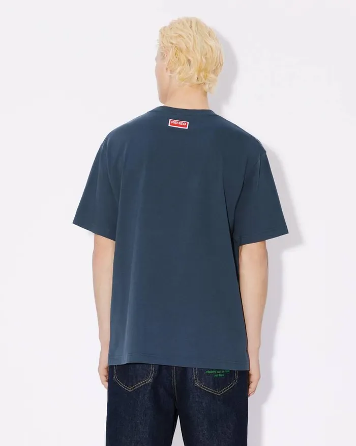 Kenzo TShirts And Polos MenWomen Lucky Tiger039 Oversized Genderless Tshirt Midnight Blue