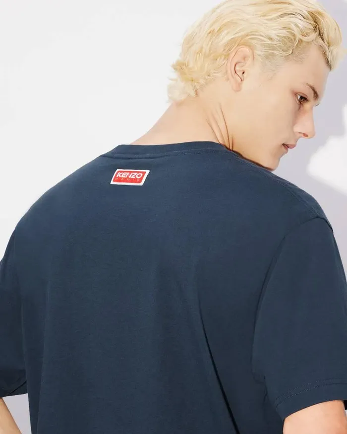 Kenzo TShirts And Polos MenWomen Lucky Tiger039 Oversized Genderless Tshirt Midnight Blue