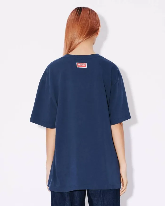 Kenzo TShirts And Polos MenWomen Lucky Tiger039 Oversized Genderless Tshirt Midnight Blue