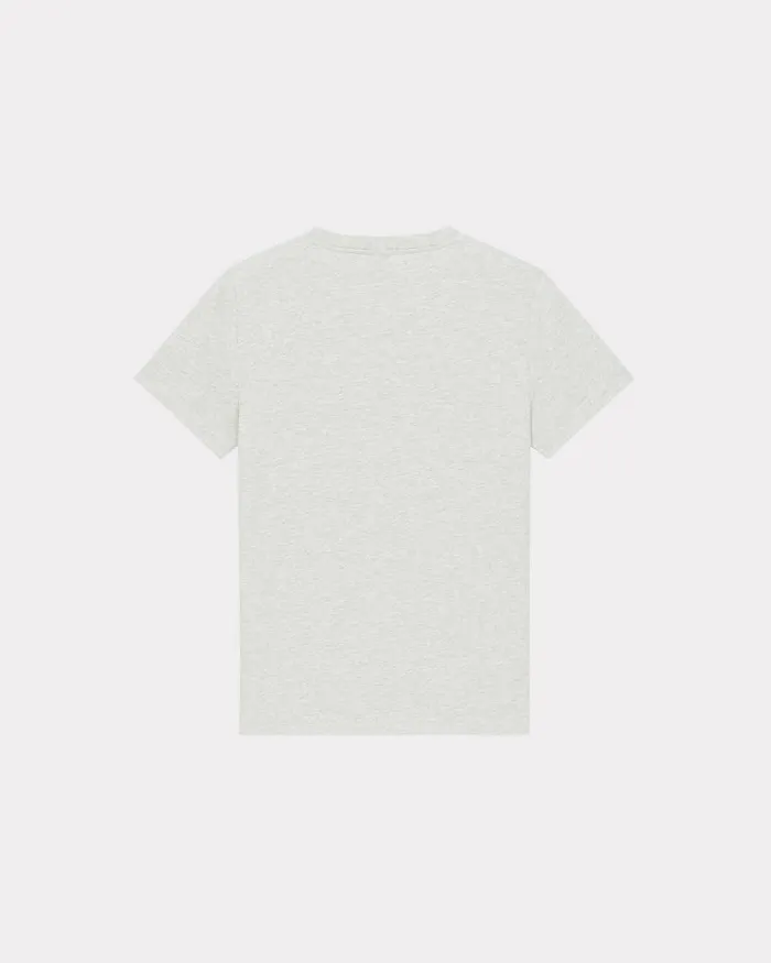 Kenzo TShirts And Polos Women 039Boke Flower039 Embroidered Tshirt Pale Grey