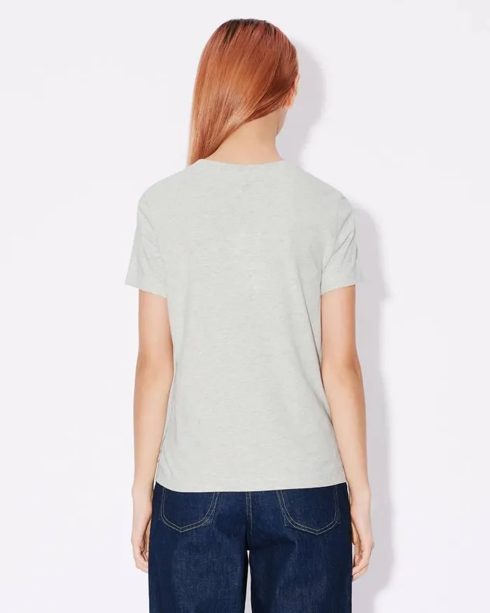 Kenzo TShirts And Polos Women 039Boke Flower039 Embroidered Tshirt Pale Grey