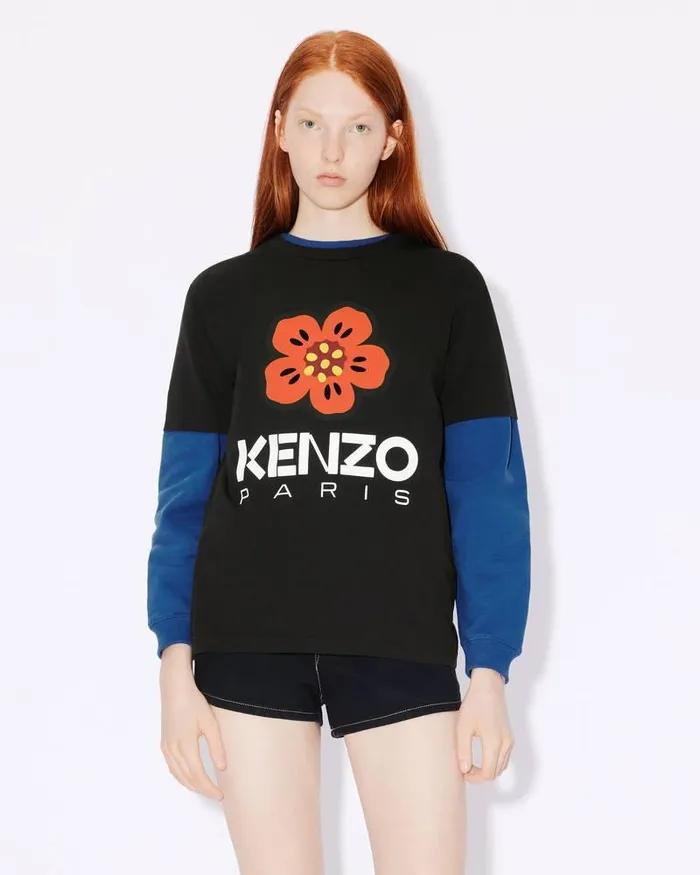 Kenzo TShirts And Polos Women 039Boke Flower039 Loosefit Tshirt Black