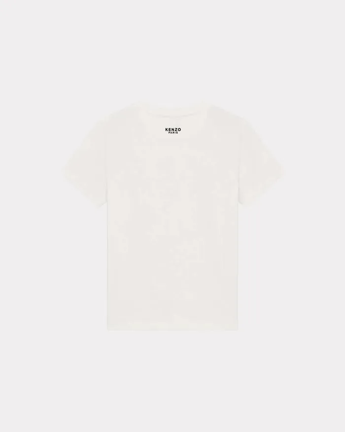 Kenzo TShirts And Polos Women 039Lucky Tiger039 Embroidered Classic Tshirt Off White