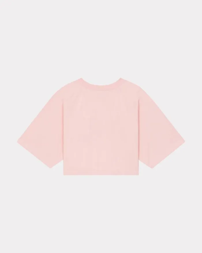 Kenzo TShirts And Polos Women By Verdy039 Boxy Cropped Tshirt Faded Pink