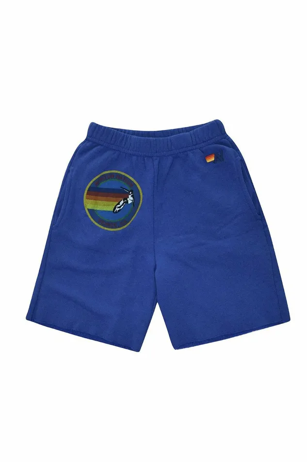 Kids AVIATOR NATION MANHATTAN BEACH KIDS SWEATSHORTS 8211 ROYAL Aviator Nation