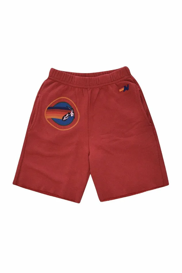 Kids AVIATOR NATION SAN FRANCISCO KIDS SWEATSHORTS 8211 RED Aviator Nation