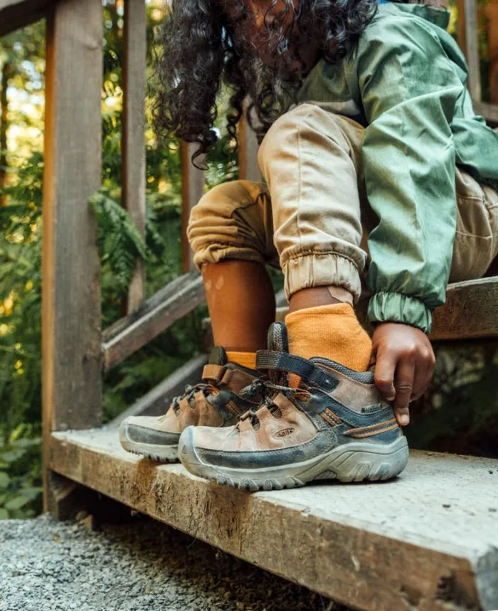 Kids KEEN Hike Little Kids039 Dark Brown Hiking Boots 8211 Targhee Mid WP Kids KEEN Hike Little Kids039 Dark Brown Hiking Boots 8211 Targhee Mid WP