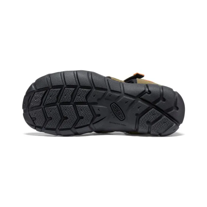 Kids KEEN Online Big Kids039 Seacamp II CNX Dark OliveGold Flame Sandal Kids KEEN Online Big Kids039 Seacamp II CNX Dark OliveGold Flame Sandal