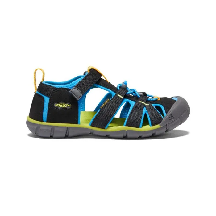 Kids KEEN Playground Big Kids039 Black Water Sandals 8211 Seacamp II CNX