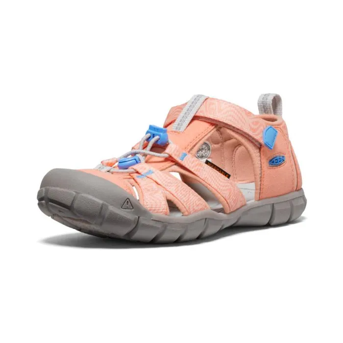 Kids KEEN Playground Youth Orange Water Sandals 8211 Seacamp II CNX
