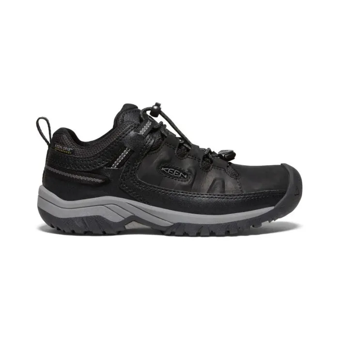 Kids KEEN Shoes Big Kids039 Waterproof Black Hiking Shoes 8211 Targhee Low WP