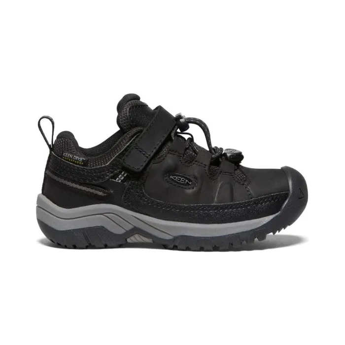 Kids KEEN Shoes Little Kids039 Waterproof Black Hiking Shoes 8211 Targhee Low WP