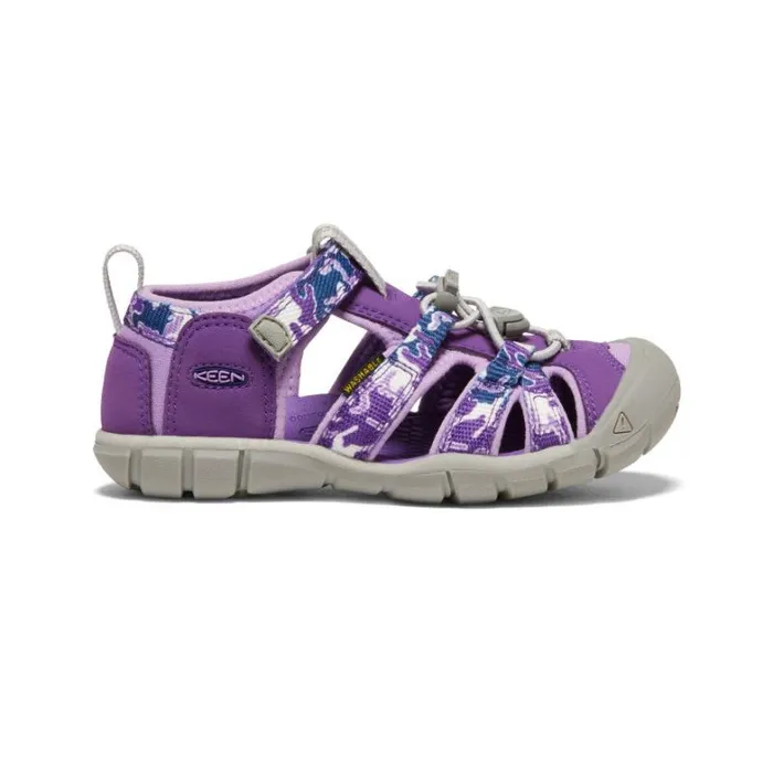 Kids KEEN Water Little Kids039 Purple Camo Water Sandals 8211 Seacamp II CNX