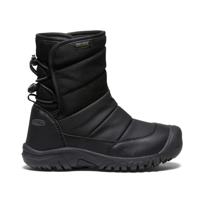 Kids KEEN Winter Big Kids039 Puffrider Waterproof Black Boot