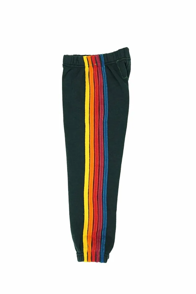 Kids KID039S 5 STRIPE SWEATPANTS 8211 CHARCOAL Aviator Nation