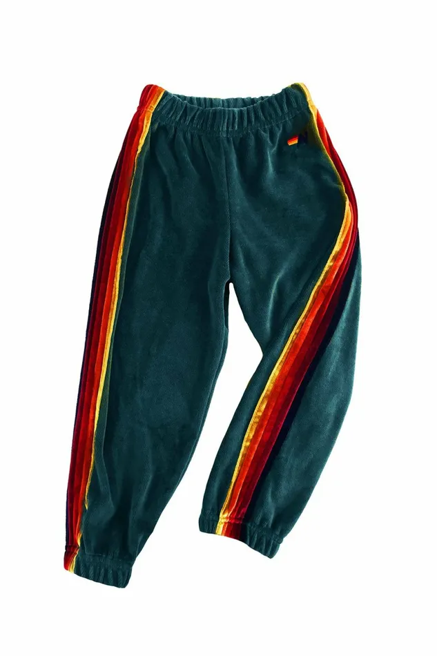Kids KID039S CLASSIC VELOUR SWEATPANTS 8211 TEAL Aviator Nation