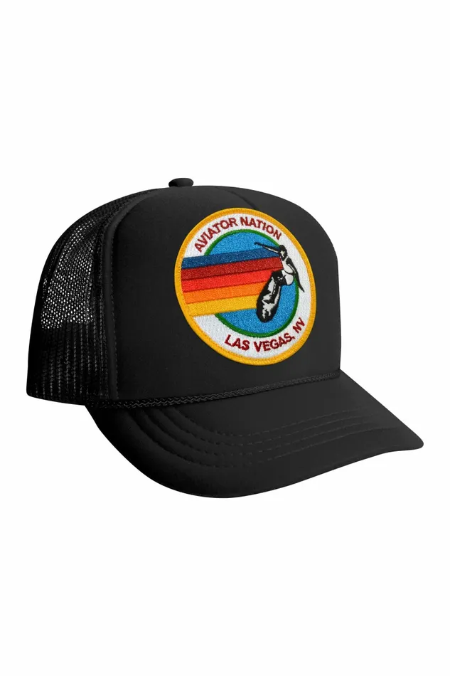 Kids KID039S SIGNATURE LAS VEGAS VINTAGE TRUCKER HAT Aviator Nation Kids KID039S SIGNATURE LAS VEGAS VINTAGE TRUCKER HAT Aviator Nation