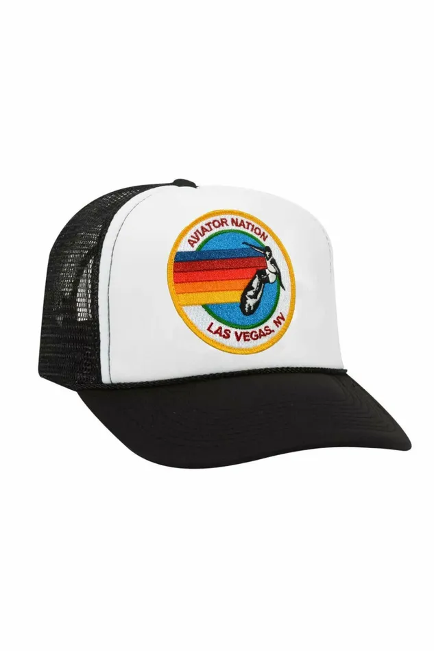 Kids KID039S SIGNATURE LAS VEGAS VINTAGE TRUCKER HAT Aviator Nation Kids KID039S SIGNATURE LAS VEGAS VINTAGE TRUCKER HAT Aviator Nation