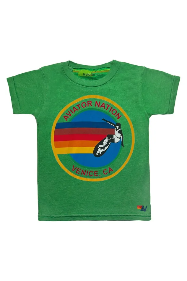 Kids KIDS AVIATOR NATION TEE 8211 KELLY GREEN Aviator Nation