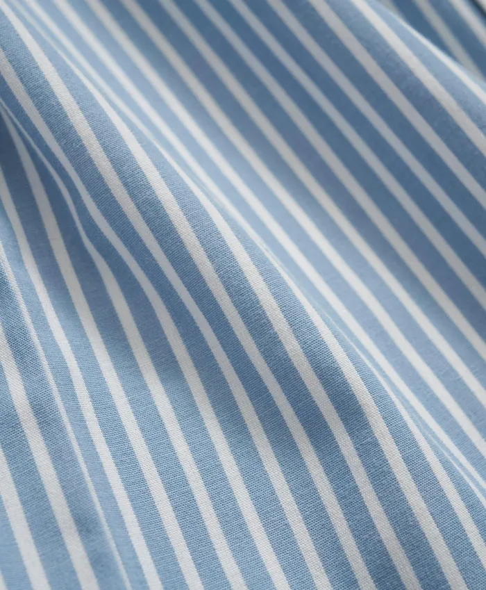 Kids Kids Long Sleeve Button Up Pajama Set Light Blue Brooks Brothers Pajamas