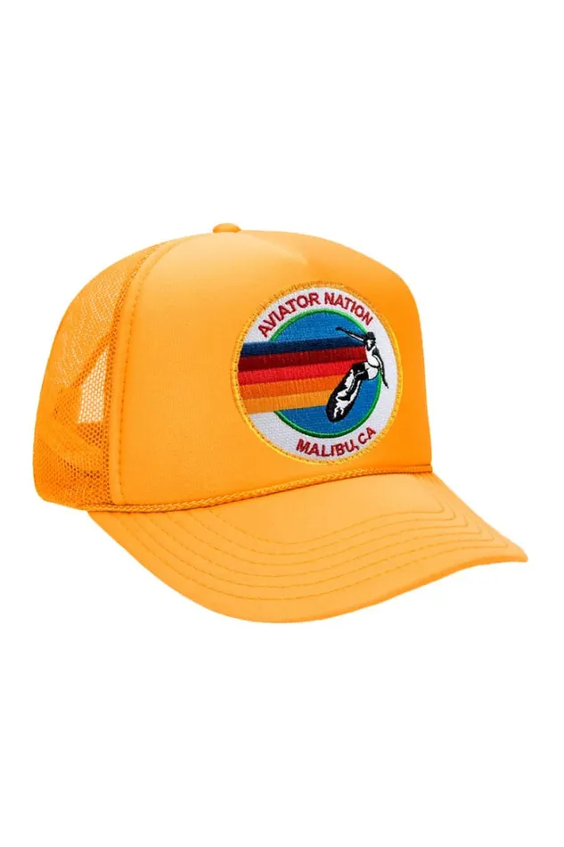 Kids KIDS SIGNATURE MALBIU VINTAGE TRUCKER HAT Aviator Nation Kids KIDS SIGNATURE MALBIU VINTAGE TRUCKER HAT Aviator Nation
