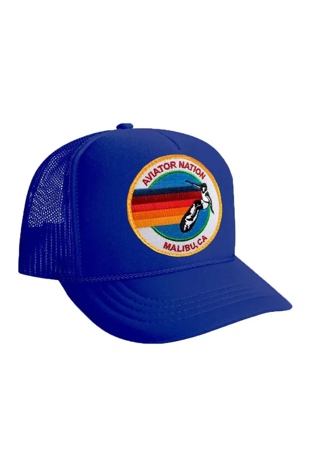Kids KIDS SIGNATURE MALBIU VINTAGE TRUCKER HAT Aviator Nation Kids KIDS SIGNATURE MALBIU VINTAGE TRUCKER HAT Aviator Nation