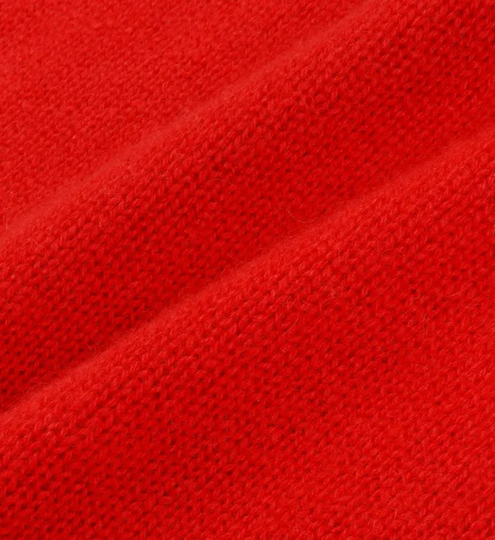 Knitwear Women Sporty and Rich Vendome Script Cashmere Crewneck 8211 RubyWhite