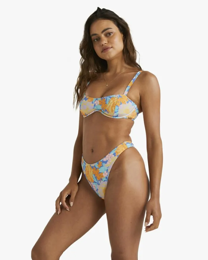 Last Summer Skimpy Hike Pant Bikini Bottoms Blue Women Billabong Bikinis