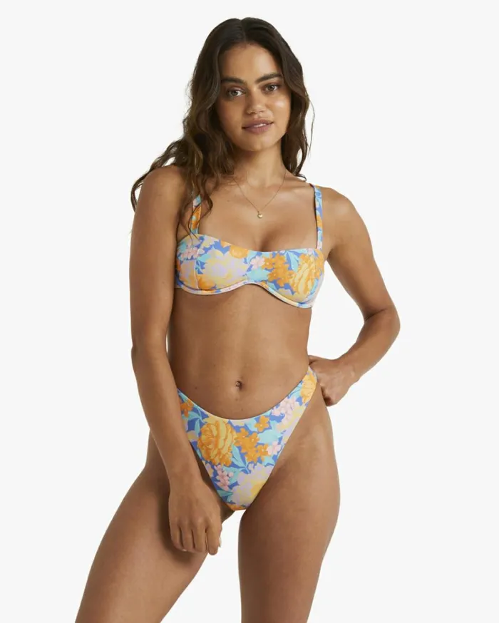 Last Summer Skimpy Hike Pant Bikini Bottoms Blue Women Billabong Bikinis