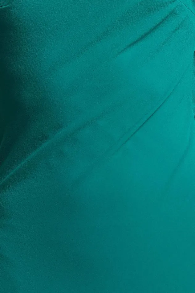 Laurelle Maxi Dress 8211 Strapless Straight Neck Tie Back Cowl Slip In Jade Green Women Showpo Dresses