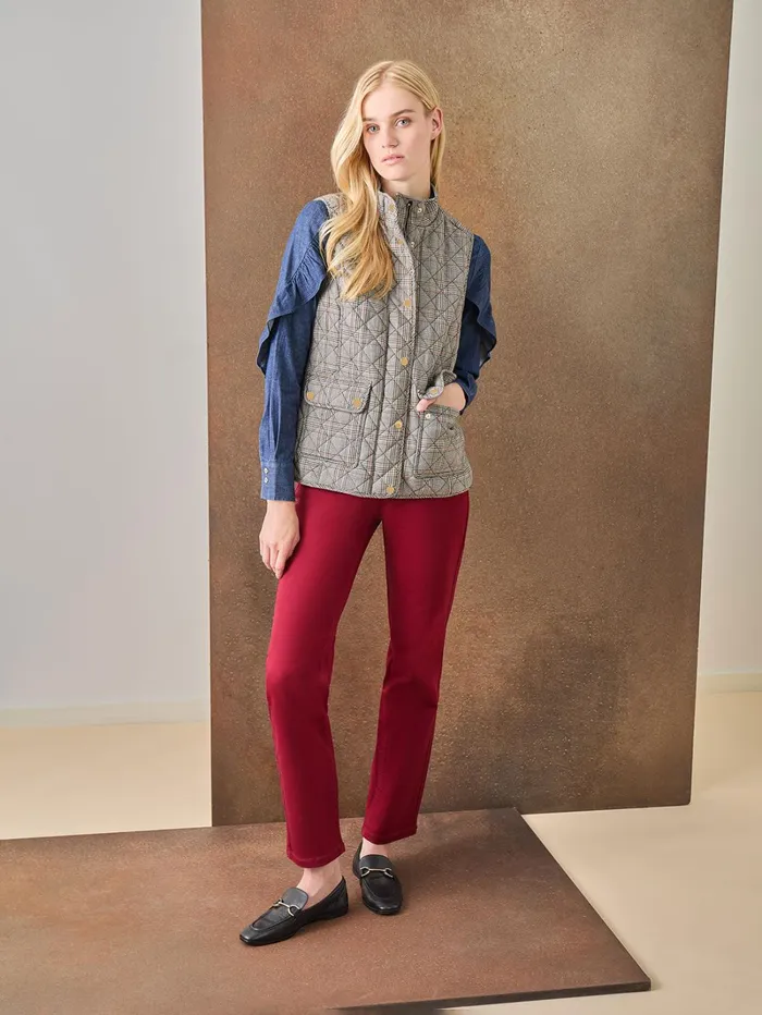 Lexington Straight Leg Jeans Bordeaux Women Jones New York Straight Leg Jeans