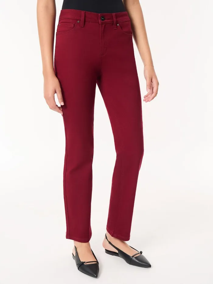 Lexington Straight Leg Jeans Bordeaux Women Jones New York Straight Leg Jeans Lexington Straight Leg Jeans Bordeaux Women Jones New York Straight Leg Jeans