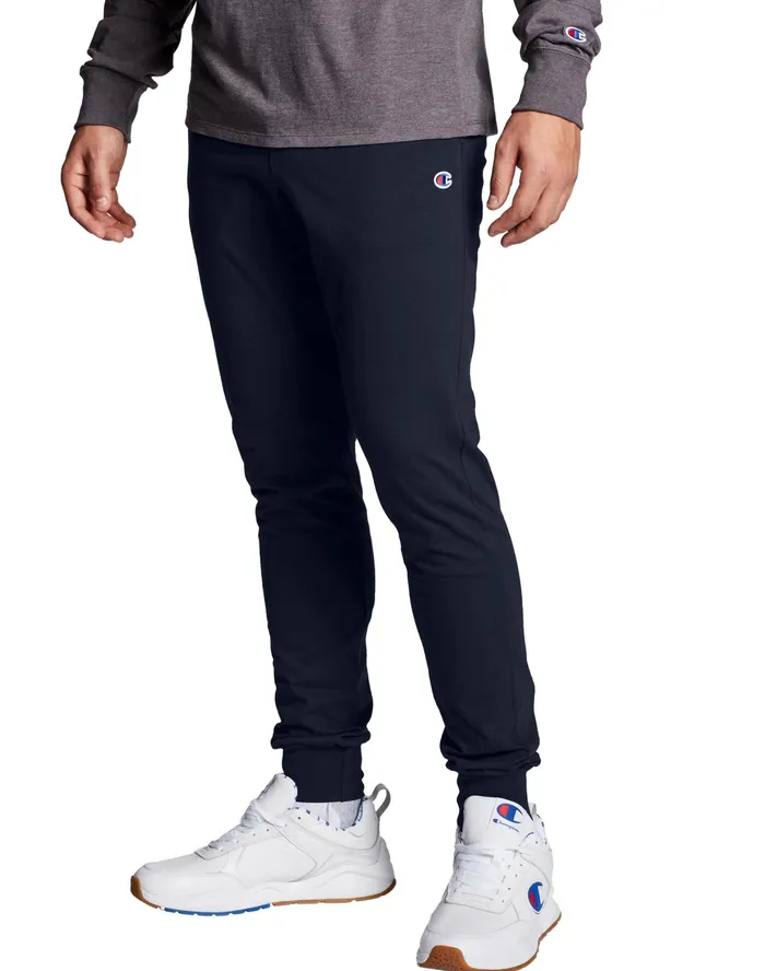 Lightweight Lounge Joggers C Logo 31034 Navy Men Champion Pants and Joggers