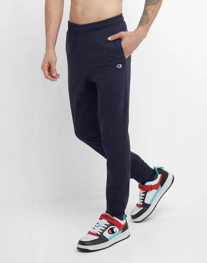 Lightweight Lounge Joggers C Logo 31034 Navy Men Champion Pants and Joggers