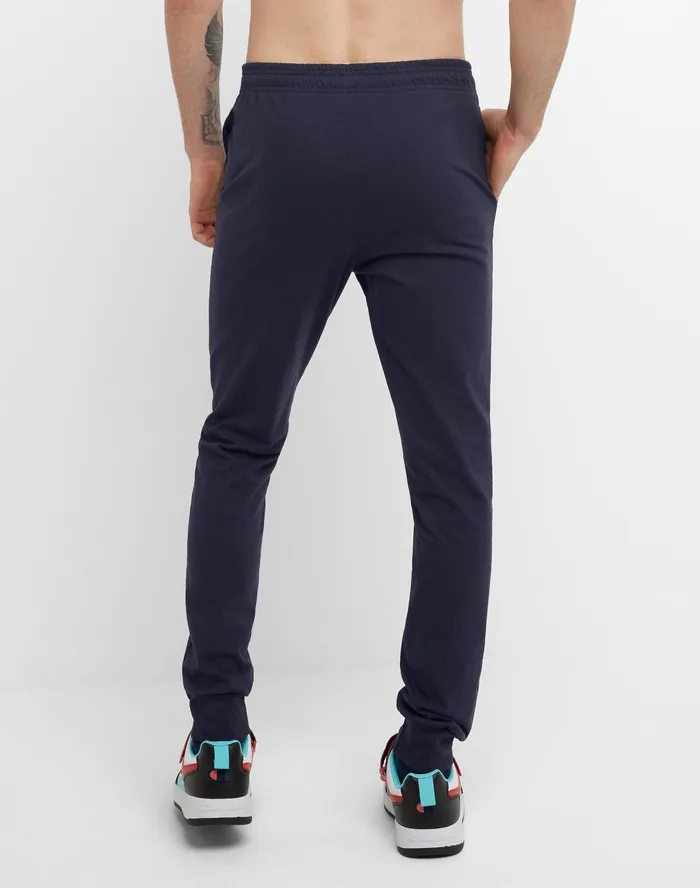 Lightweight Lounge Joggers C Logo 31034 Navy Men Champion Pants and Joggers