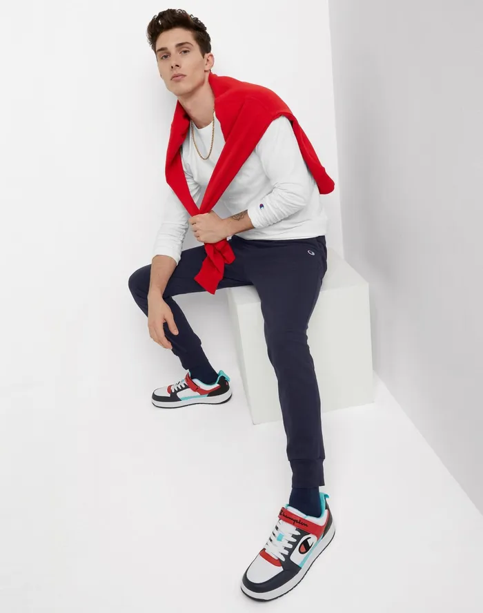 Lightweight Lounge Joggers C Logo 31034 Navy Men Champion Pants and Joggers
