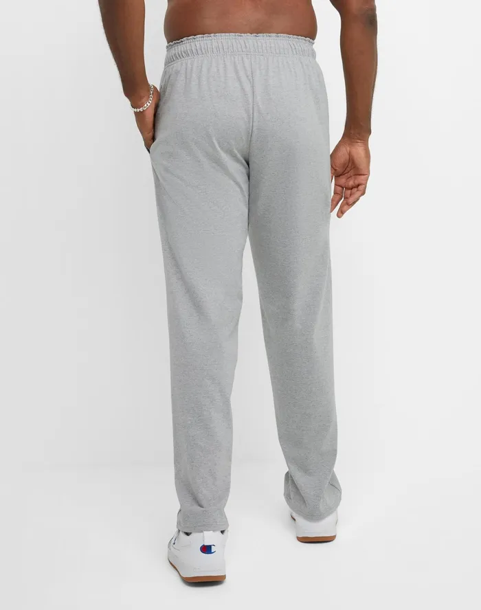 Lightweight Lounge Pants Open Hem C Logo Big and Tall Oxford Grey Men Champion Pants and Joggers