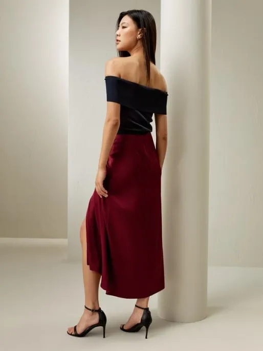 Lilysilk Coastline Silk Midi Skirt 8211 Elegant And Casual Silk Skirt Women Bottoms