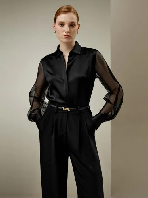 Lilysilk Ethereal Silk Shirt 8211 Luxurious Feminine Silk Satin Blouse Women Blouses Shirts
